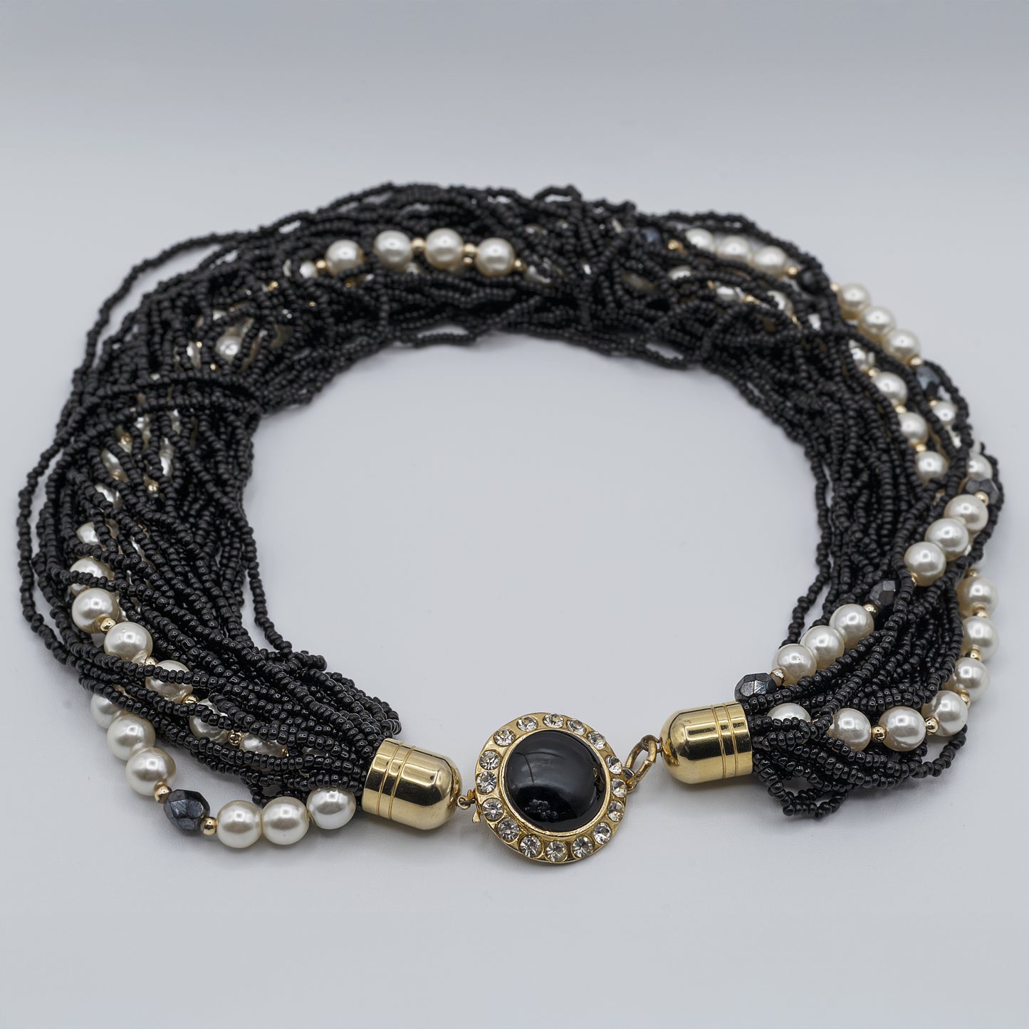 Collana vintage microperle