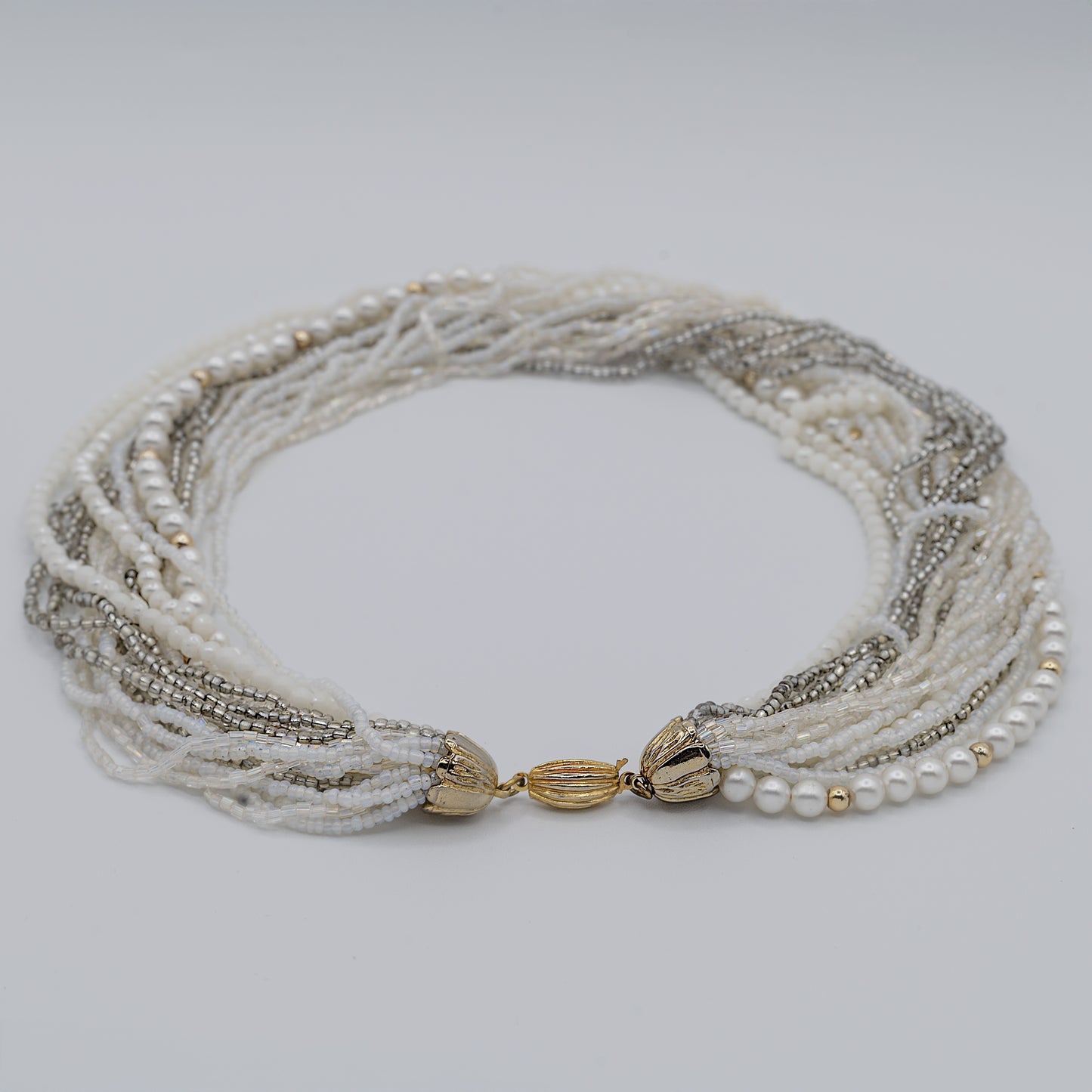 Collana vintage microperle