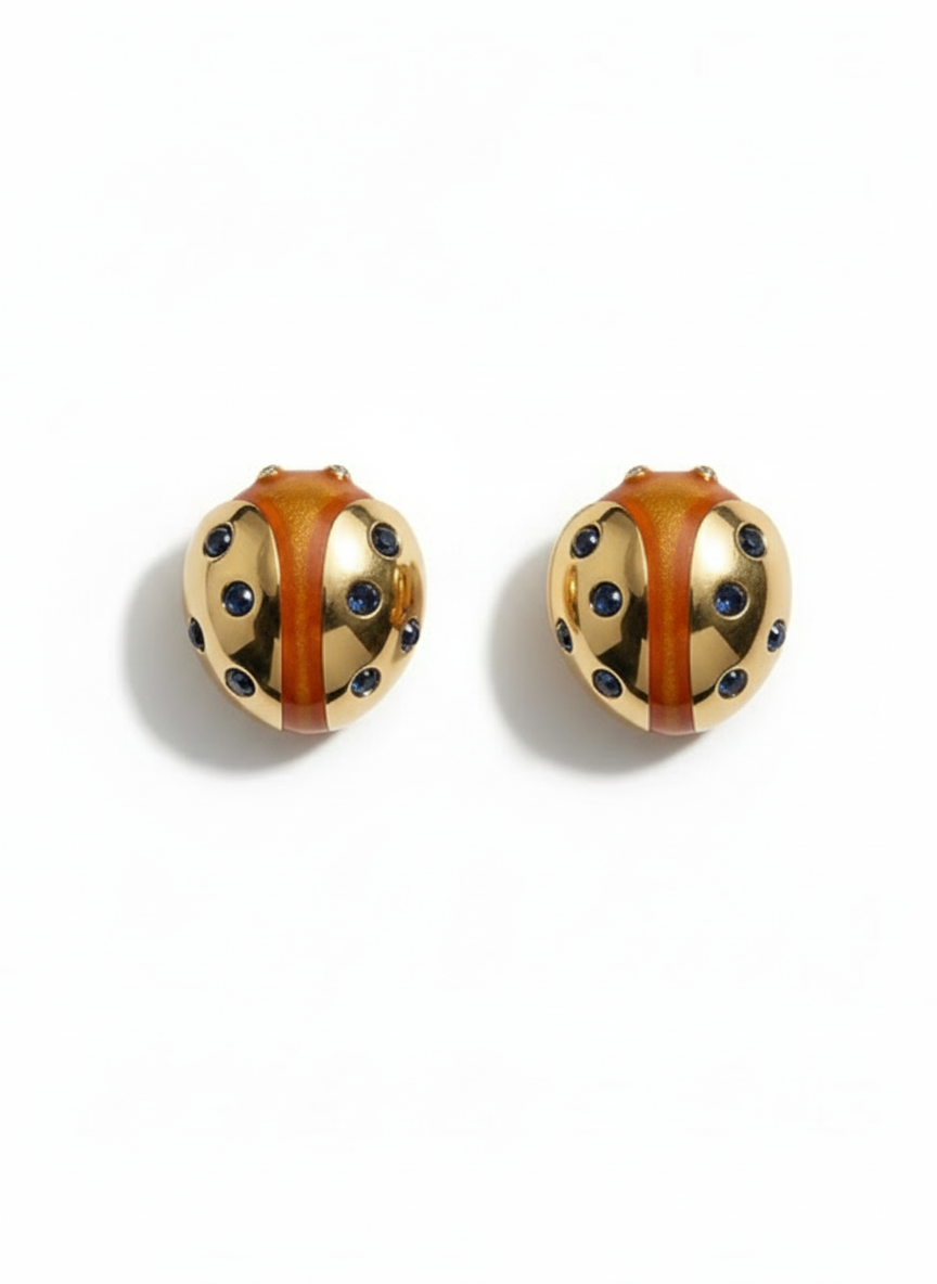 Orecchini Vintage Valentino Coccinella XL