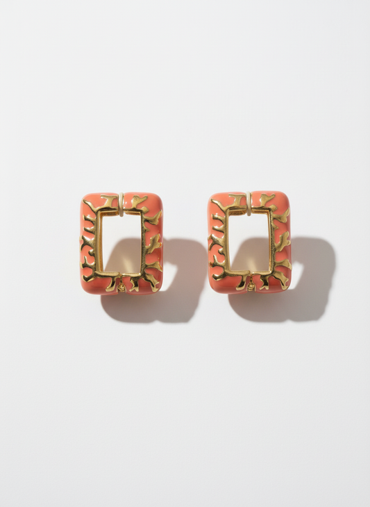 Orecchini vintage VALENTINO corallo