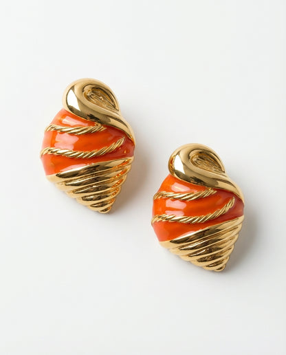 Orecchini vintage Valentino conchiglia